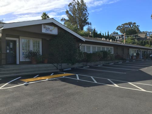front of The Whole Pet Vet Hospital and Wellness Center